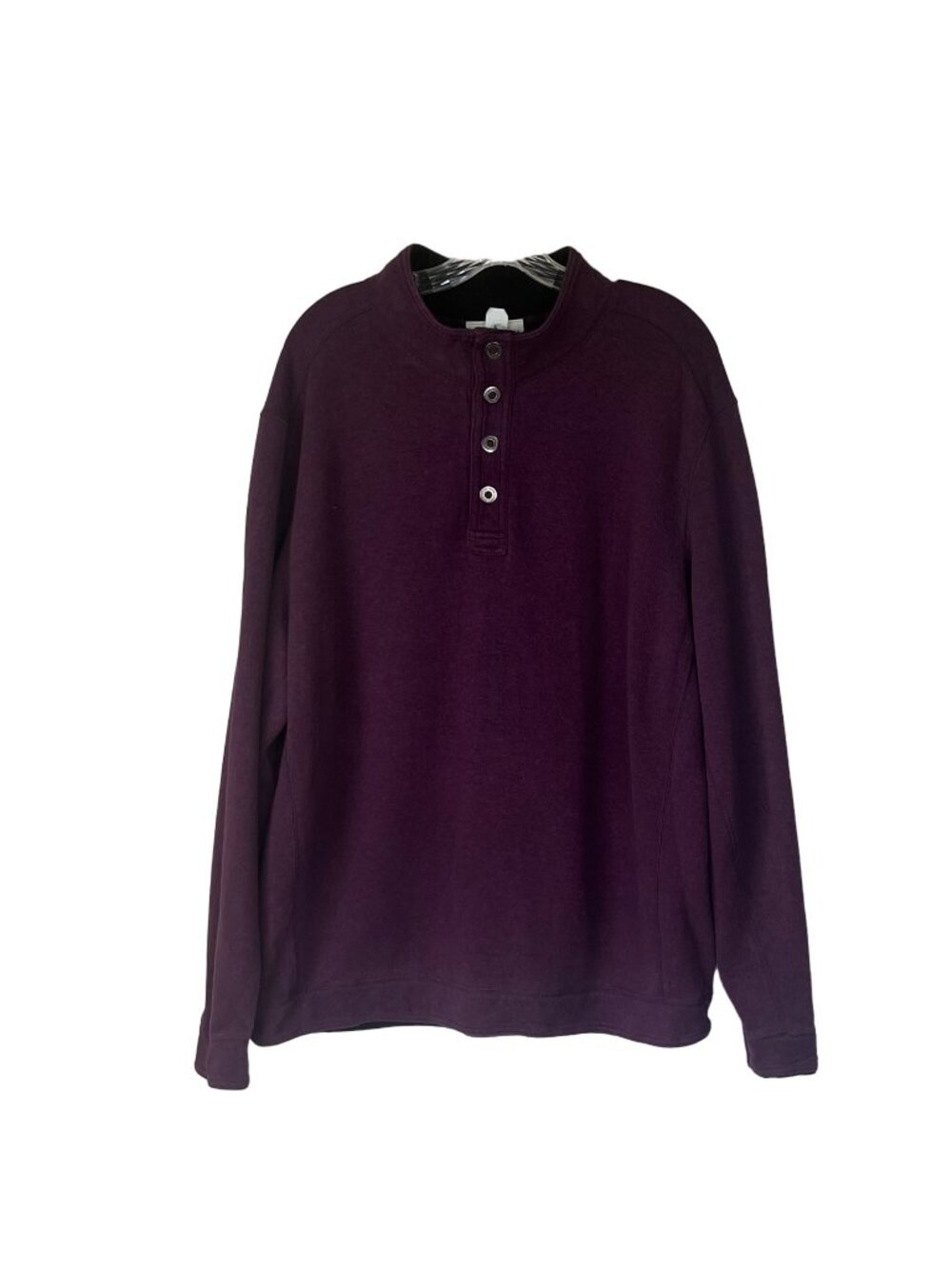 Tommy Bahama Flipshore Reversible Sweater Mens XL Burgundy Black Mock Pullover